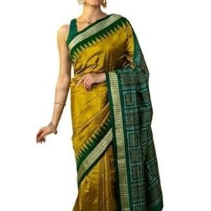 NUAPATANAPATA Women's Sambalpuri Pure Silk Bomkai Saree