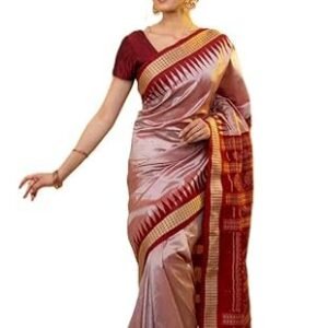 NUAPATANAPATA Women's Sambalpuri Pure Silk Bomkai Saree