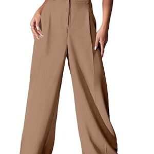 GRECIILOOKS High Waist Trousers for Women – Flared Korean Style Formal Pants | Elegant Workwear for Office, College & Events (Available in Plus Size and Combo Pack of 2)