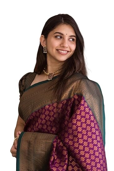 Avantika Fashion Women's Kanjivaram Soft Silk Banarasi Sarees With Blouse Piece, Green