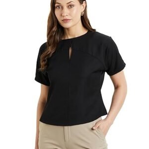 Symbol Premium Women's 'Desk-to-Dinner' Crop Top (Relaxed Fit | Stylish)