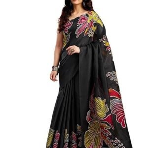 Visit the SIRIL Store SIRIL Women's Cotton Printed Saree With Unstitched Blouse Piece