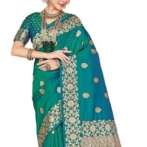SWORNOF Women's kanjivaram banarasi silk saree