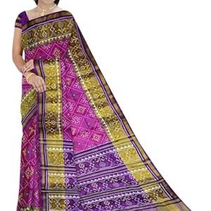 MAYUR SILK PALACE Women's Traditional Patola Saree With Blouse Piece