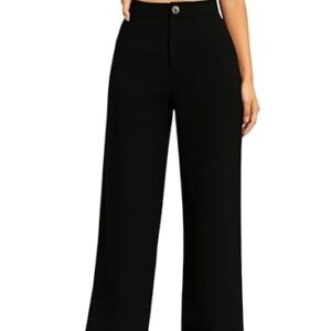 Kizyoo Women's High Waist Formal Trousers | Formal Pants | Office Wear