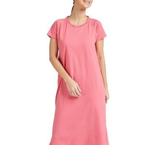 Cotton Calf Length Regular Fit Nighty | Night Dress | Available in Plus Size
