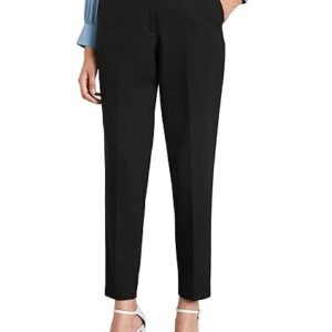 Symbol Premium Women's Desk-to-Dinner' Slim Fit 4-Way Stretch Formal Trousers (Flexi-Waist | Easy Care)