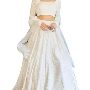 TRENDMALLS Georgette Embroidery Sequence Work Lehenga Choli Unstitch Blouse With Dupatta For Women (New-Bridal-Latest-Wedding-Sequnce-Lehenga-Designer)