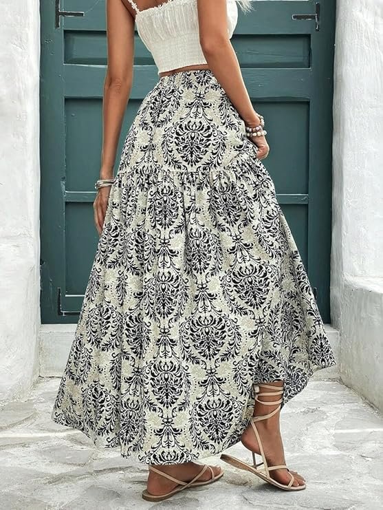LOUIS LUXE Polycotton Western Skirt - Image 4