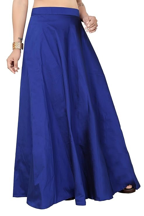Studio Shringaar Women's Polyester Midi Fully Stitched Tafetta Skirt Lehenga (Free Size) - Image 2