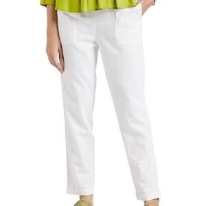 DIGITAL SHOPEE Women Regular Fit Elastic Waist Full Length Cotton Formal Trouser for Casual Wear, Office Wear