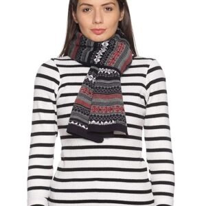 513 Women's's Acrylic Woolen Striped Muffler