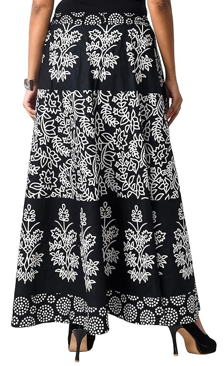 SAMJHI Premium Cotton Skirt for Women with Pocket, Free Size - Image 2