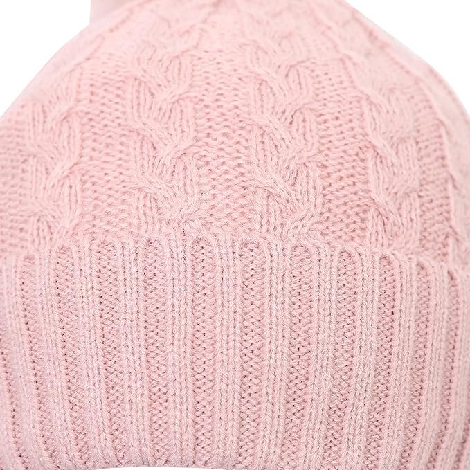 FabSeasons Women's Warm Acrylic Woolen Beanie/Skull Cap - Stylish Winter Hat with Snug Fit with Pompom on top - Image 2